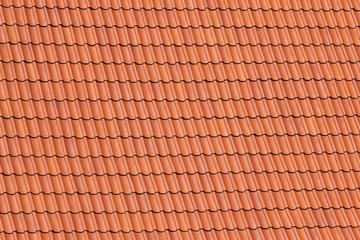 Red roof tiles