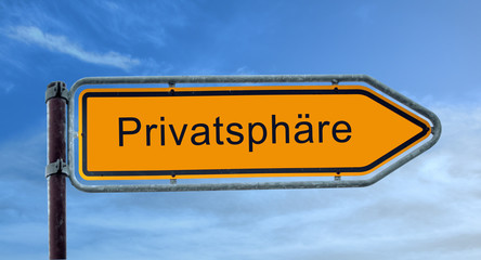 Strassenschild 8 - Privatshäre