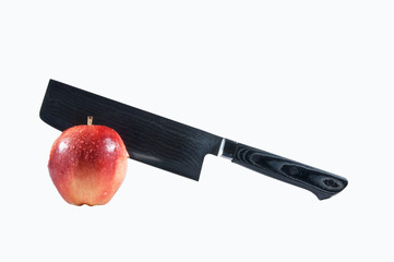 Apfel und Messer