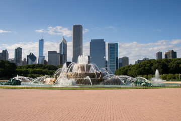 Naklejka premium Buckingham fountain in chicago
