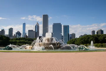 Foto op Aluminium Buckingham fountain in chicago © starmaro
