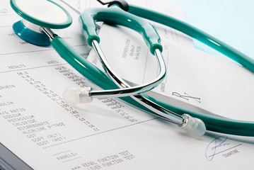 Medical questionnaire, prescription and blood test