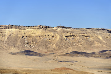 Ramon crater in Negev desert.