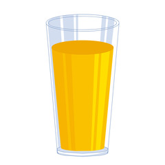 orange juice isolated illustration