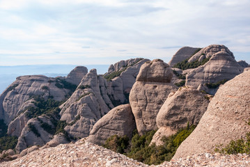 Fototapeta na wymiar Góry Montserrat koło Barcelony