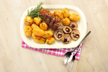 Filetto arrosto di maiale farcito
