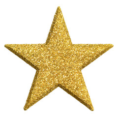 Goldener Stern, glitzernd