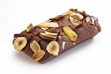 Financier au chocolat,noisette , amande et pistache