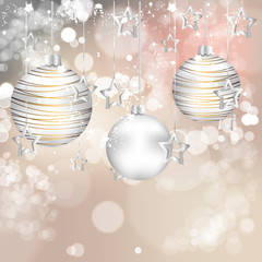Background with christmas balls