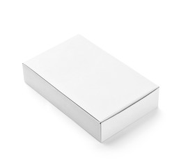 white box container template blank package