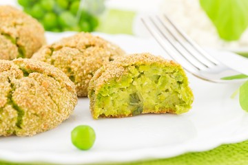 polpette ai piselli