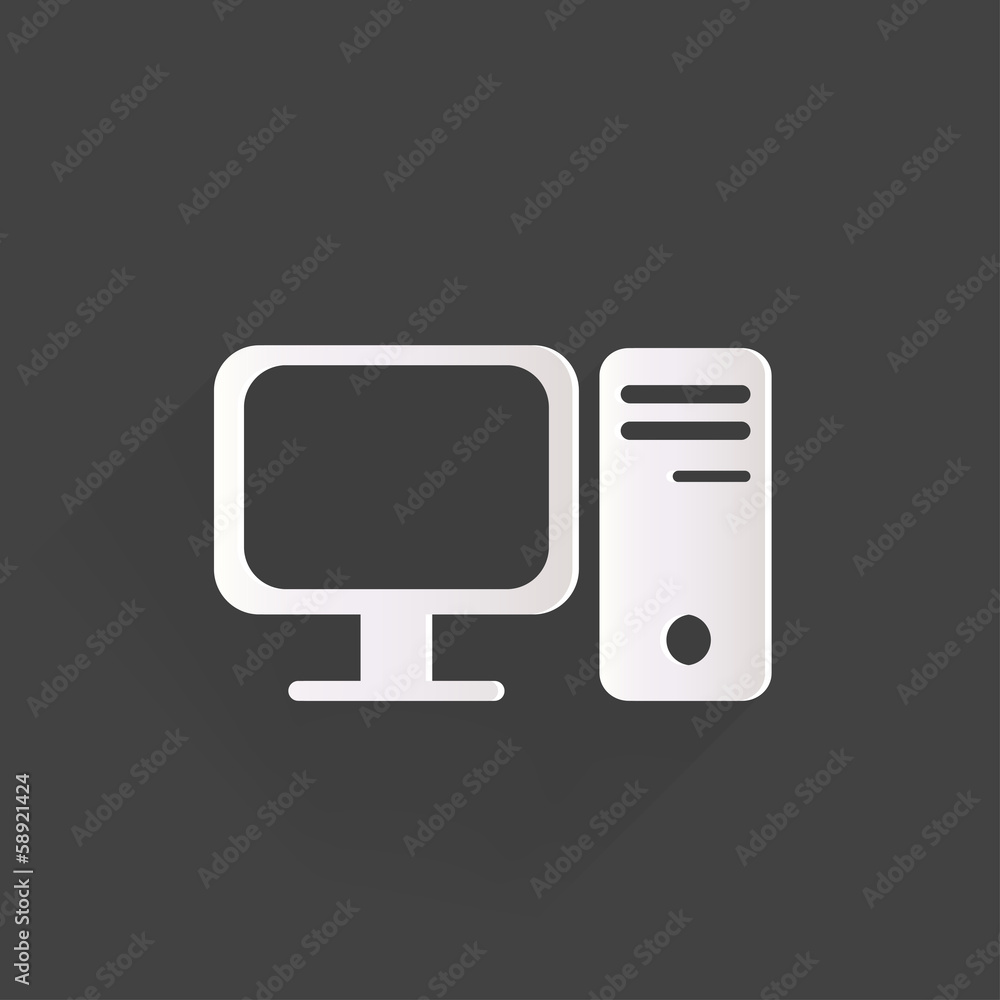 Poster computer web icon