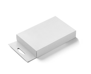 Fototapeta premium white box container template blank package