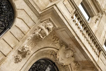 Fotobehang Maison, immobilier, Bordeaux, pierre, façade, style © Redzen