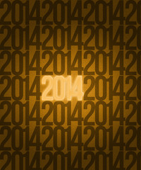 Gold 2014 Year Image