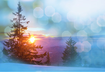 Obraz premium Winter mountains