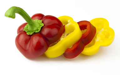 Red and white paprika