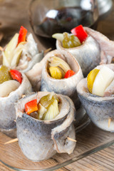Rollmops - pickled herring fillets