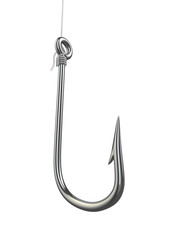 Fishing hook. 3d