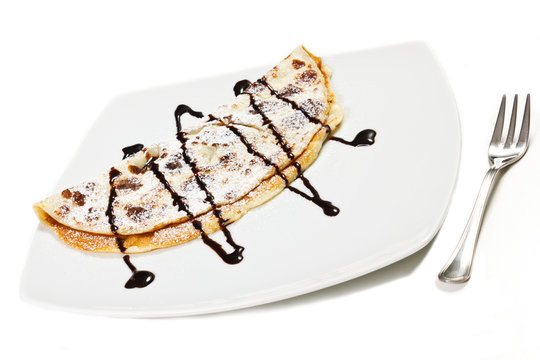 crepes con crema al cioccolato
