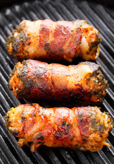 Bacon wrapped cutlet