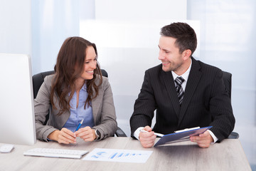 Businesspeople Working At Office