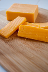 Cheddar Cheese Block and Slices