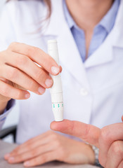 Doctor Checking Sugar Level