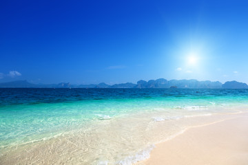 beach on the Poda island in Krabi Thailand