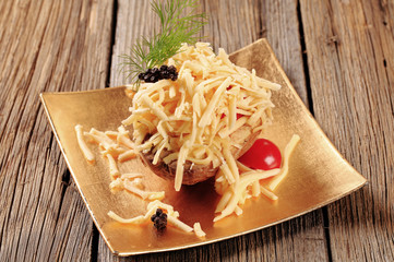 Baked potato and cheese