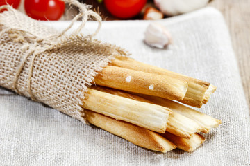 Traditional italian breadsticks