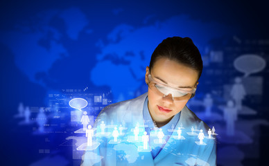 Woman scientist