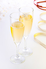 スパークリングワインで乾杯