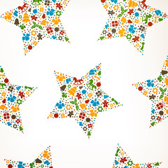 Fototapeta premium Vector Illustration of an Abstract Christmas Background