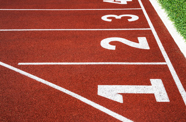 Running track with number 1-4, abstract, texture, background.