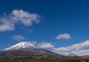 Plakat 富士山系と雲
