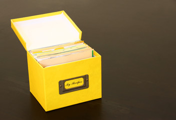 used recipe box