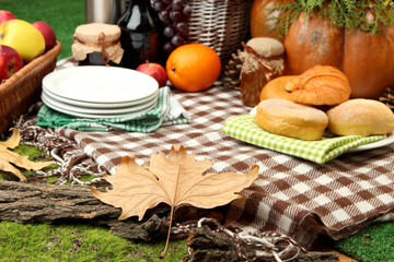 Outdoors picnic close up