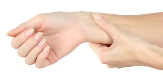 Fototapeta premium Measuring pulse isolated on white