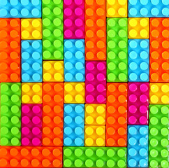 colorful geometric background of building bricks