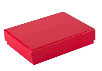 Red small box for expensive gifts and decorations