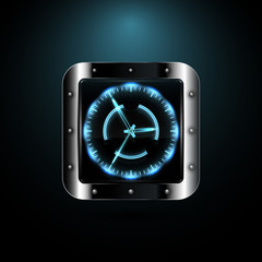 Clock icon.Vector illustration