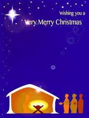 Fototapeta premium Away in a Manger