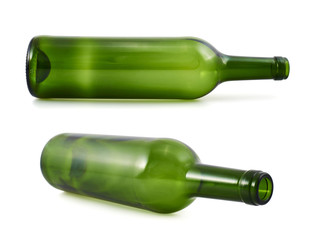 Glass bottle isolated