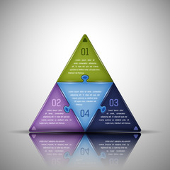 Puzzle Infographics template