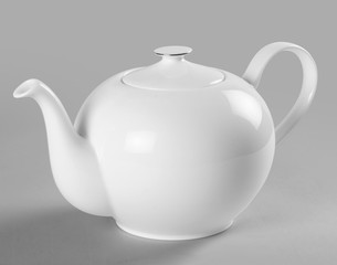 Porcelain teapot - Stock Image