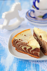 Pieces of Zebra Cake