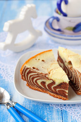 Pieces of Zebra Cake