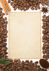 coffee concept on white