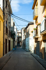  street in ordinary Catalan town. Banyoles